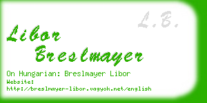 libor breslmayer business card